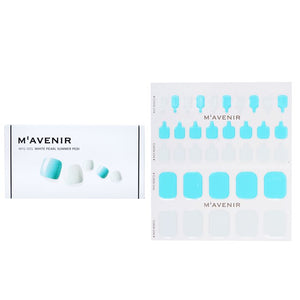 Mavenir Nail Sticker (Assorted Colour) - White Pearl Summer Pedi 36pcs