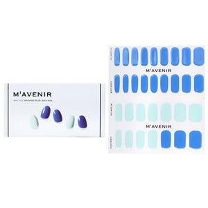 Mavenir Nail Sticker (Blue) - Washing Blue Jean Nail 32pcs