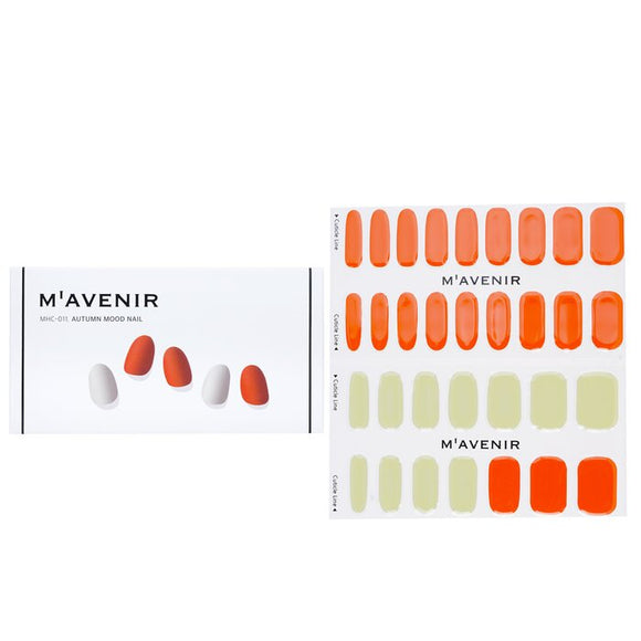 Mavenir Nail Sticker (Orange) - Autumn Mood Nail 32pcs