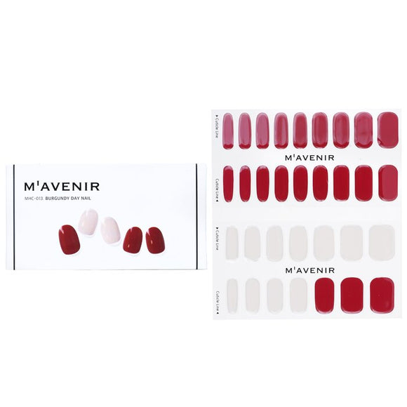 Mavenir Nail Sticker (Red) - Burgundy Day Nail 32pcs