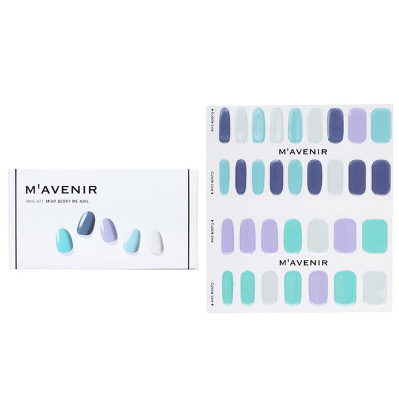 Mavenir Nail Sticker (Blue) - Mint Berry Me Nail 32pcs