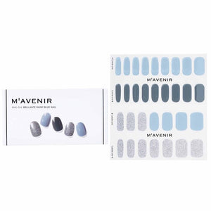 Mavenir Nail Sticker (Blue) - Brillante Rainy Blue Nail 32pcs