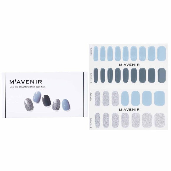 Mavenir Nail Sticker (Blue) - Brillante Rainy Blue Nail 32pcs