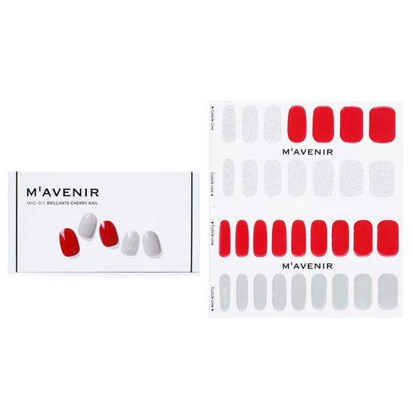 Mavenir Nail Sticker (Red) - Brillante Cherry Nail 32pcs