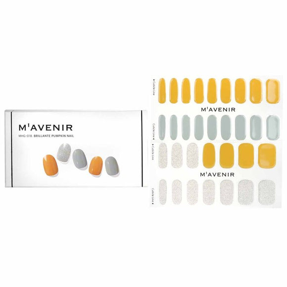 Mavenir Nail Sticker (Yellow) - Brillante Pumpkin Nail 32pcs
