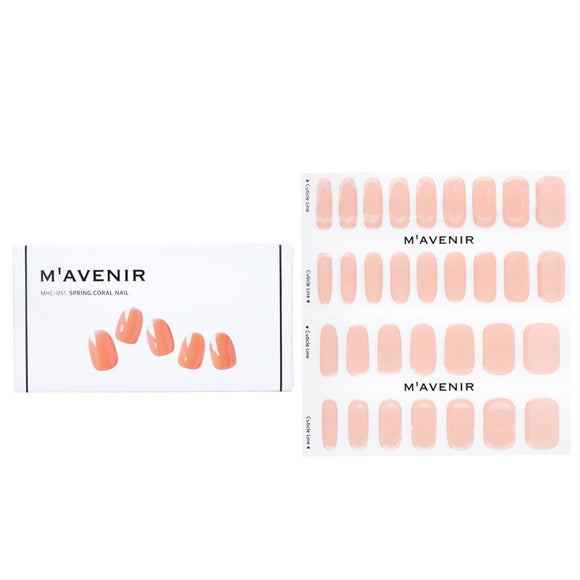 Mavenir Nail Sticker (Orange) - Spring Coral Nail 32pcs