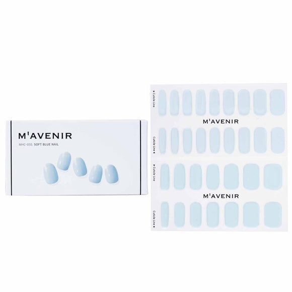 Mavenir Nail Sticker (Blue) - Soft Blue Nail 32pcs