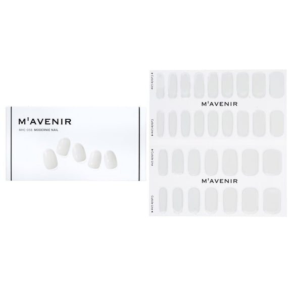 Mavenir Nail Sticker (White) - Modernie Nail 32pcs