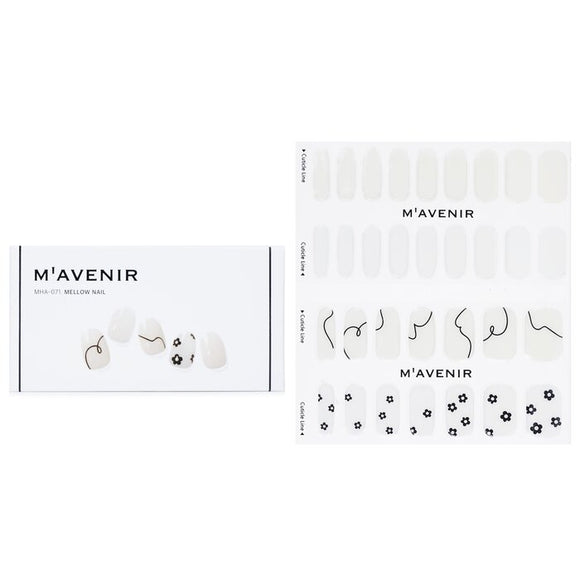 Mavenir Nail Sticker (White) - Mellow Nail 32pcs