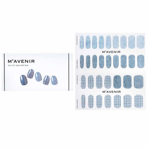 Mavenir Nail Sticker (Blue) - Daily Knit Nail 32pcs