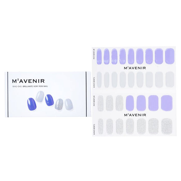 Mavenir Nail Sticker (Purple) - Brillante Very Peri Nail 32pcs