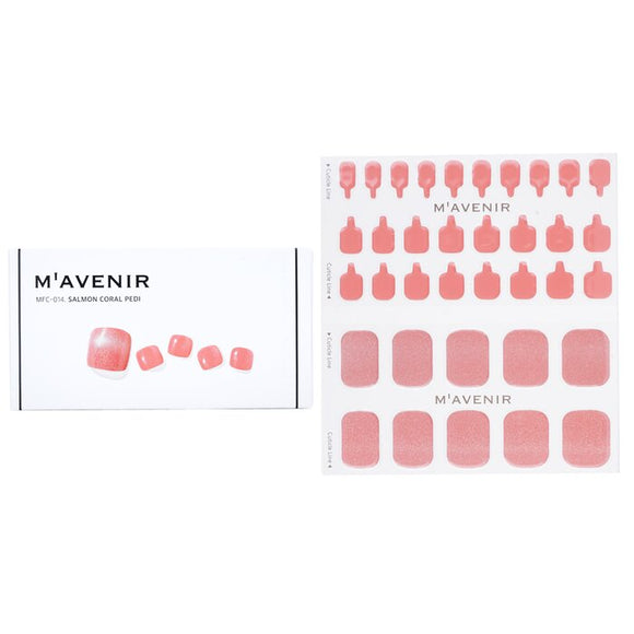 Mavenir Nail Sticker (Pink) - Salmon Coral Pedi 36pcs