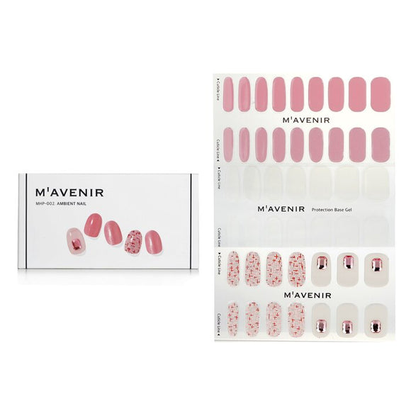 Mavenir Nail Sticker (Pink) - Pink Shell Pedi 36pcs