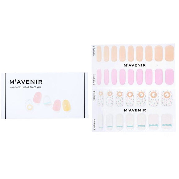 Mavenir Nail Sticker (Assorted Colour) - Sugar Glaze Nail 32pcs