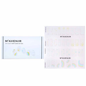 Mavenir Nail Sticker (White) - Happy Sunny Day Nail 32pcs