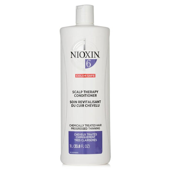 Nioxin Density System 6 Scalp Therapy Conditioner (Chemically Treated Hair, Progressed Thinning, Color Safe) 1000ml/33.8oz