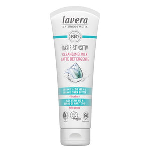 Lavera Basis Sensitiv Cleansing Milk - Organic Aloe Vera & Organic Shea Butter (For Dry & Sensitive Skin) 125ml/4oz