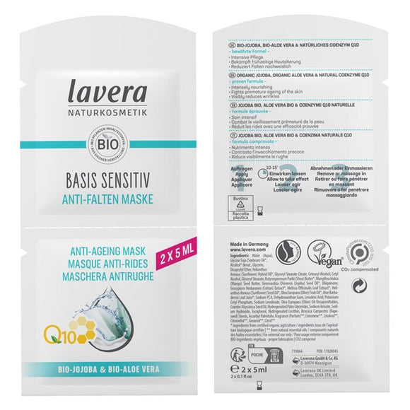 Lavera Basis Sensitiv Q10 Anti-Ageing Mask 2 x5ml