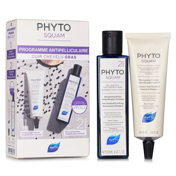 Phyto Phytosquam Kit: Intensive Shampoo 125ml/4.22oz Purfiying Shampoo 250ml/8.45oz 2pcs
