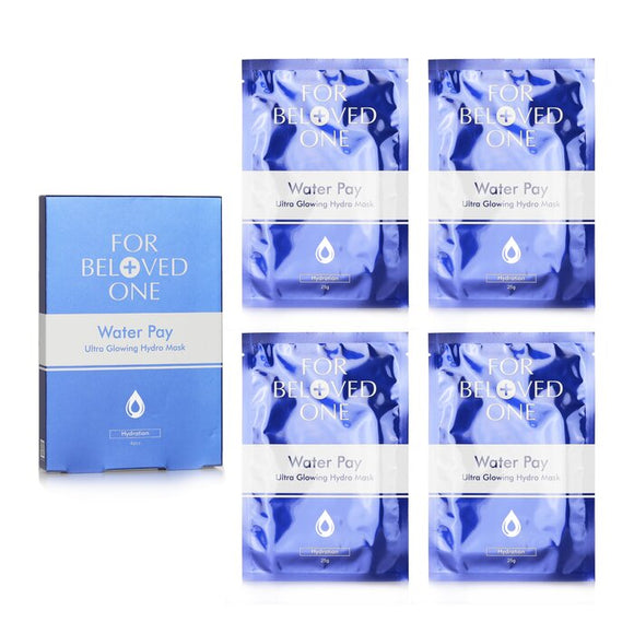 For Beloved One Water Pay Ultra Glowing Hydro Mask 4sheets