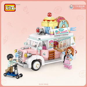 Loz LOZ Mini Blocks - Dessert Cart 14 x 18 x 8 cm