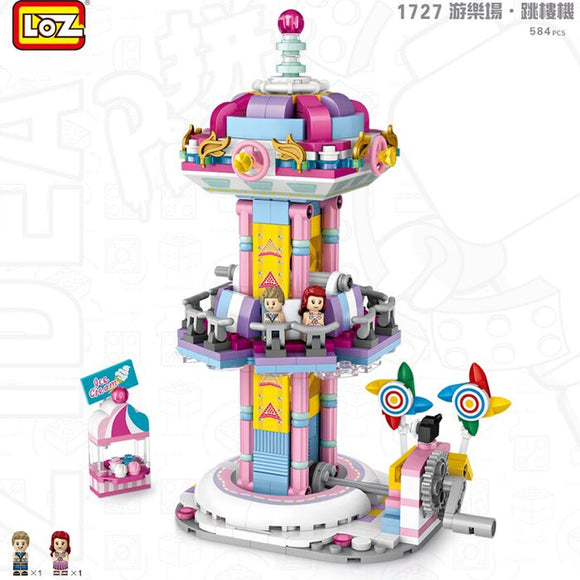 Loz LOZ Dream Amusement Park Series - Drop Tower 22 x 18.5 x 4.5