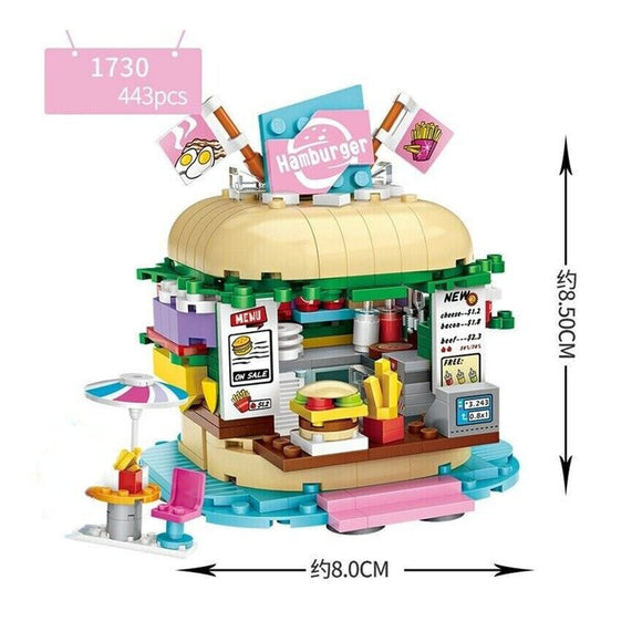 Loz LOZ Dream Amusement Park Series - Burger shop 13.5 x 18 x 8cm