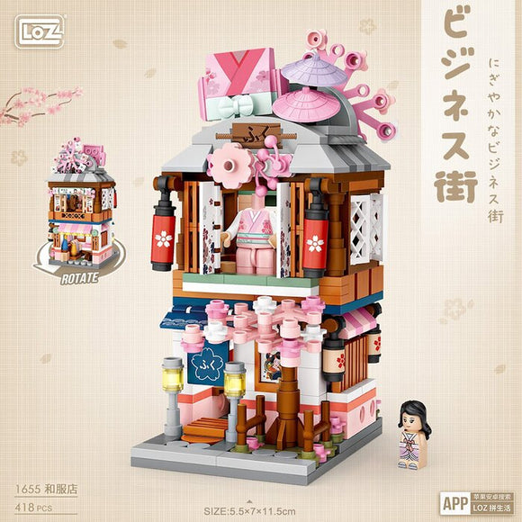 Loz LOZ Street Series - Kimono Shop 16.5x12.5x8cm