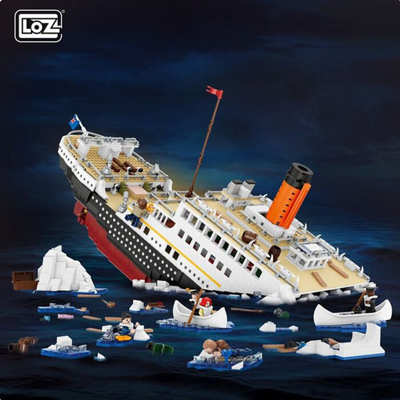 Loz LOZ Mini Blocks - Sinking Titanic 40 x 28 x 9.5cm