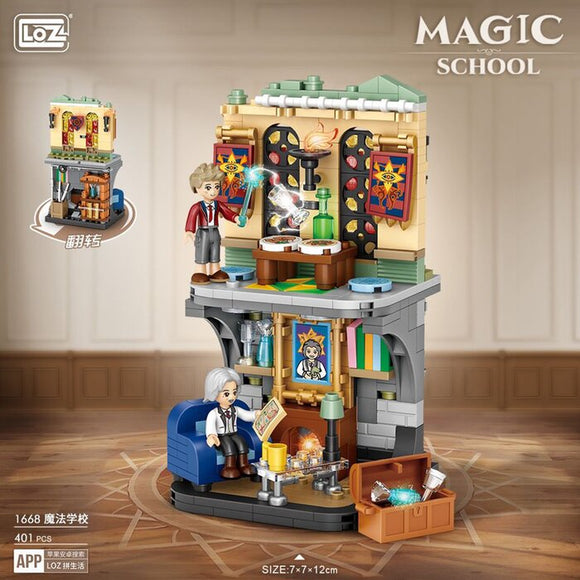Loz LOZ Magic Academy Street Series - Magic School 16.5x12.5x8cm