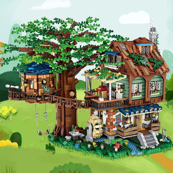 Loz LOZ Mini Blocks - Tree House 41 x 28 x 11 cm