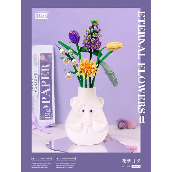 Loz LOZ Mini Blocks - Eternal Flower II Purple Boquet 10 x 6 x 22 cm