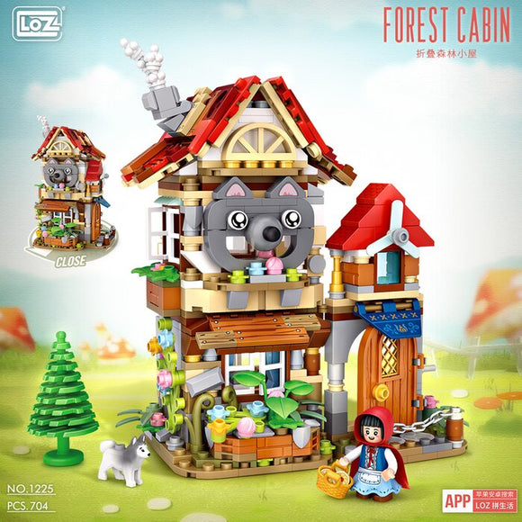 Loz LOZ Mini Blocks - Forest Cabin 24 x 20.5 x 5cm