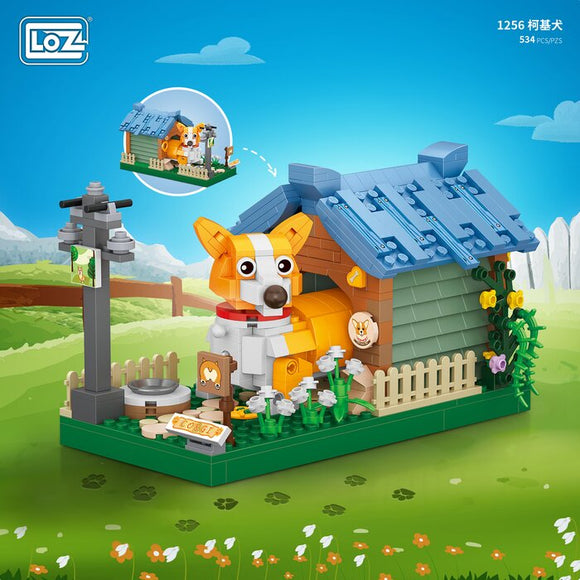 Loz LOZ Mini Blocks Farm Series - Corgi 20 x 15 x 8cm