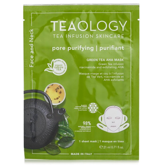 Teaology Green Tea AHA Face & Neck Mask 21ml/0.17oz