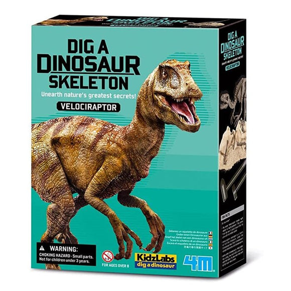 4M KidzLabs/Dig a Dinosaur Skeleton/Velociraptor 37x18x22.5mm