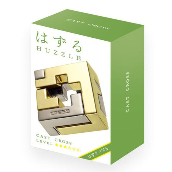 Broadway Toys Hanayama | Cross Hanayama Metal Brainteaser Puzzle Mensa Rated Level 3 75*119*45 mm