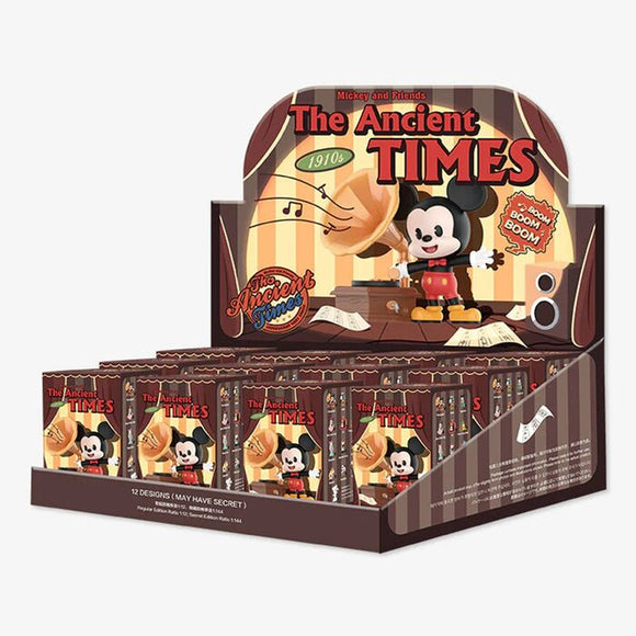 Popmart Disney Mickey and Friends The Ancient Times Series (Case of 12 Blind Boxes) 29x22x12cm