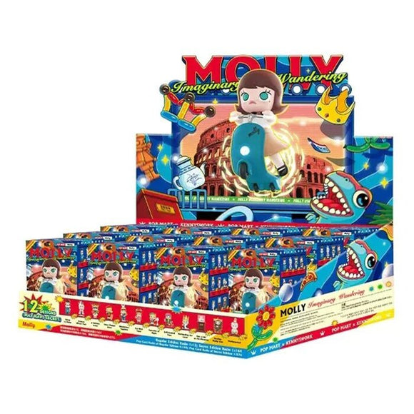Popmart MOLLY Imaginary Wandering Series (Case of 12 Blind Boxes) 29x22x12cm